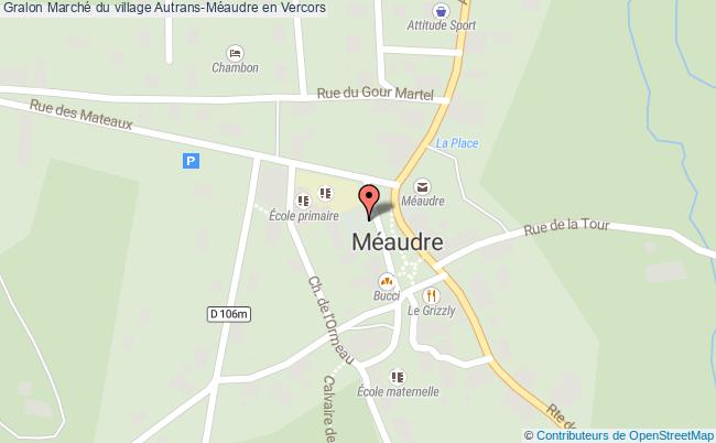 plan Marché De Méaudre Méaudre