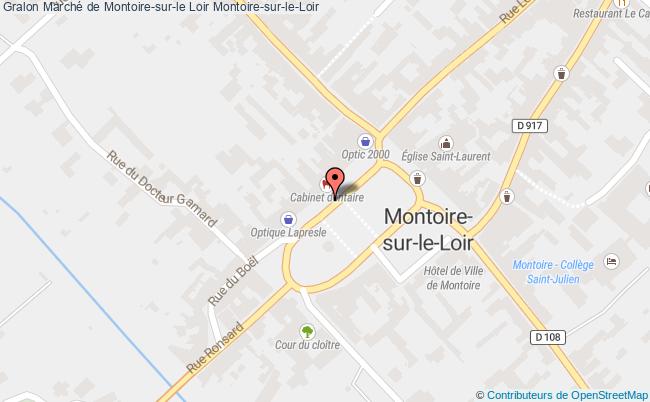 plan Marché De Montoire-sur-le Loir Montoire-sur-le-Loir