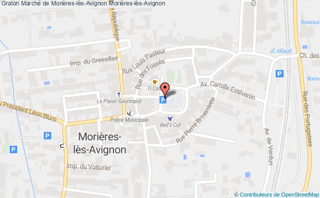 plan Marché De Morières-lès-avignon Morières-lès-Avignon