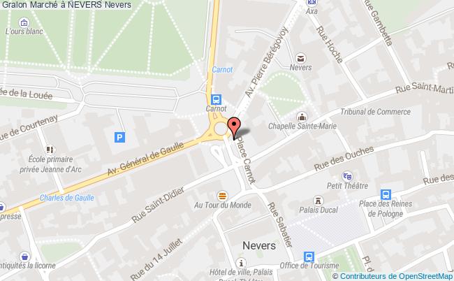 plan Marché De Nevers : Place Carnot Nevers