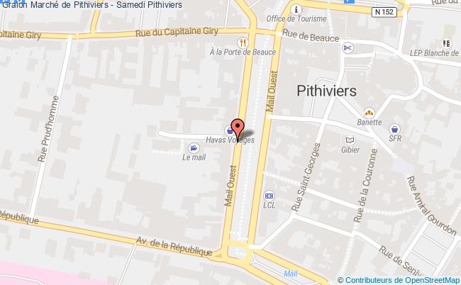 plan Marché De Pithiviers - Samedi Pithiviers