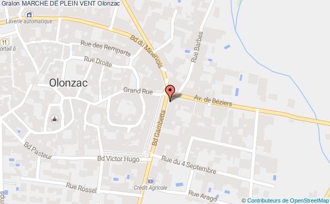 plan MarchÉ De Plein Vent Olonzac