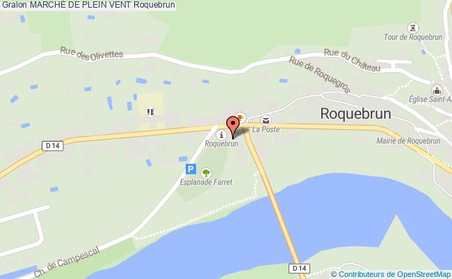 plan MarchÉ De Plein Vent Roquebrun