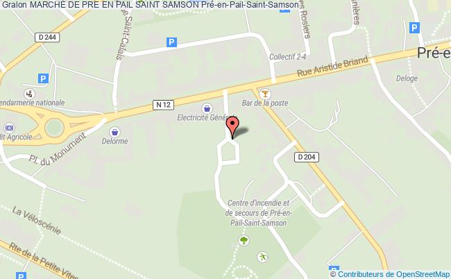 plan MarchÉ De Pre En Pail Saint Samson Saint-Cyr-en-Pail