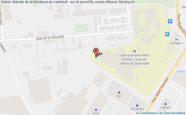 plan Marché De Producteurs Du Vendredi - Sur Le Parvis Du Centre Athanor Montluçon
