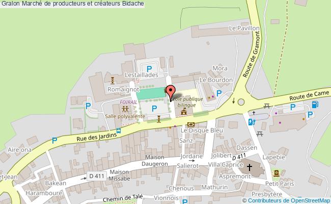 plan Marché De Producteurs Et Créateurs Bidache