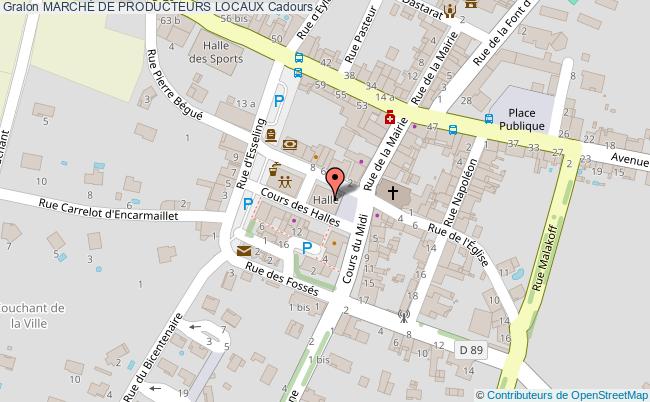 plan MarchÉ De Producteurs Locaux Cadours
