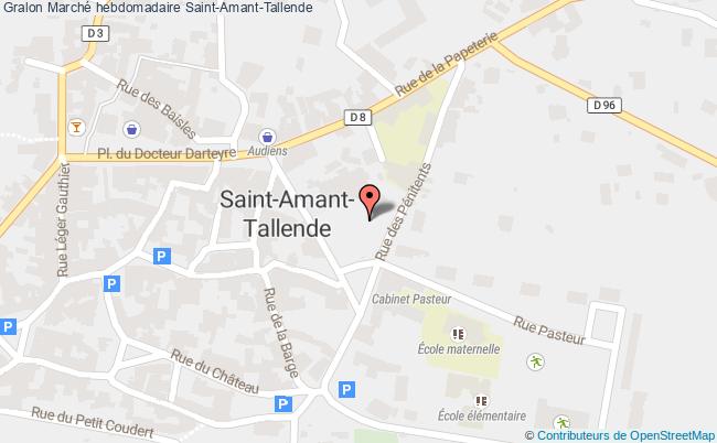 plan Marché De Producteurs - Saint-amant-tallende Saint-Amant-Tallende