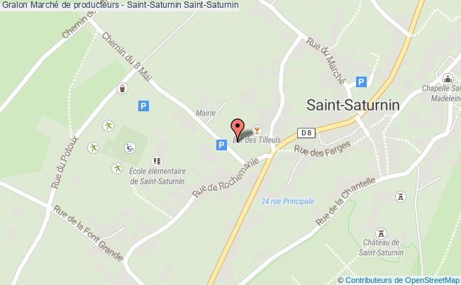 plan Marché De Producteurs - Saint-saturnin Saint-Saturnin