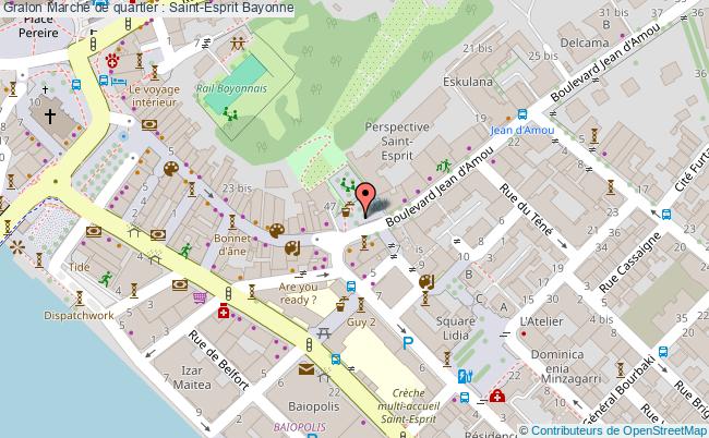 plan Marché De Quartier : Saint-esprit Bayonne
