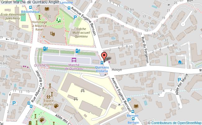 plan Marché De Quintaou Anglet