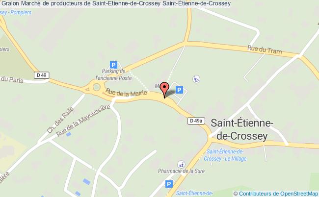 plan Marché De Saint-etienne-de-crossey Saint-Etienne-de-Crossey