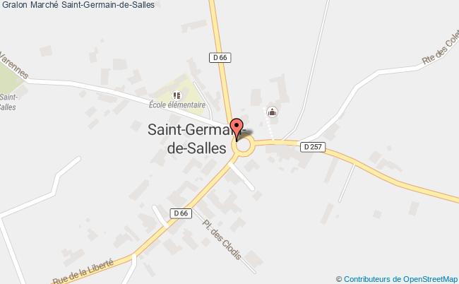plan Marché De Saint-germain-de-salles Saint-Germain-de-Salles