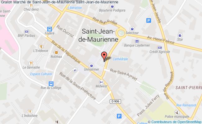 plan Marché De Saint-jean-de-maurienne Saint-Jean-de-Maurienne