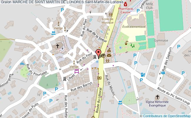 plan MarchÉ De Saint Martin De Londres Saint-Martin-de-Londres