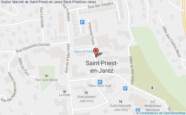 plan Marché De Saint-priest-en-jarez Saint-Priest-en-Jarez