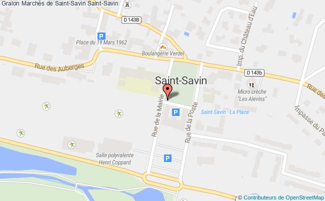plan Marché De Saint-savin Saint-Savin