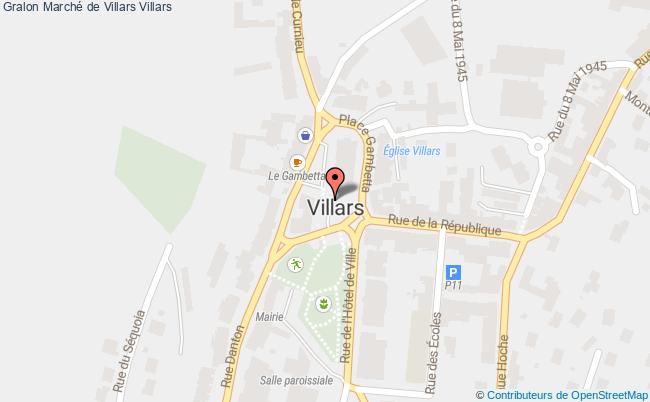 plan Marché De Villars Villars
