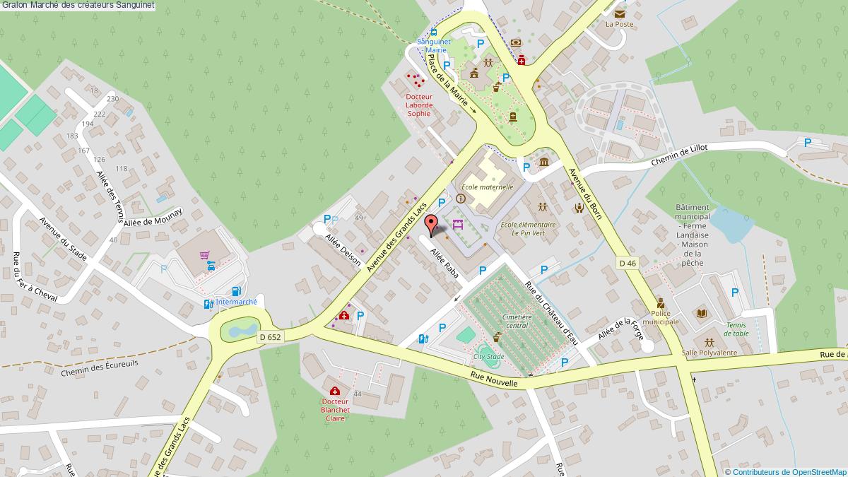 plan Marché Des Créateurs Sanguinet