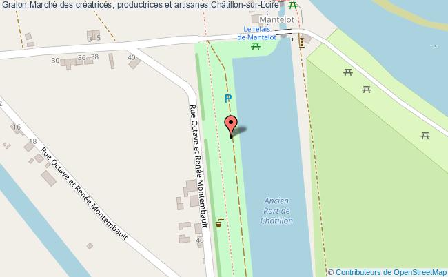 plan Marché Des Créatrices, Productrices Et Artisanes Châtillon-sur-Loire