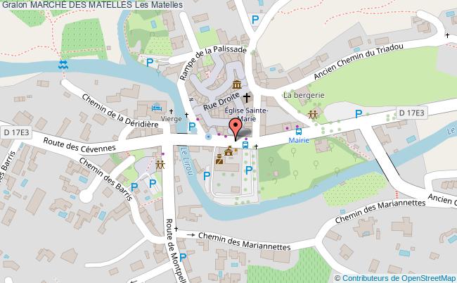 plan MarchÉ Des Matelles Les Matelles