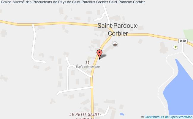 plan Marché Des Producteurs De Pays De Saint-pardoux-corbier Saint-Pardoux-Corbier