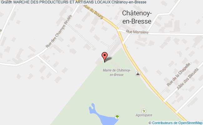 plan Marché Des Producteurs Et Artisans Locaux Châtenoy-en-Bresse