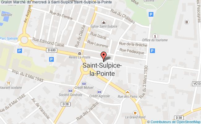 plan Marché Du Mercredi à Saint-sulpice Saint-Sulpice