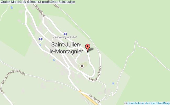 plan Marché Du Samedi (5 Exposants) Saint-Julien