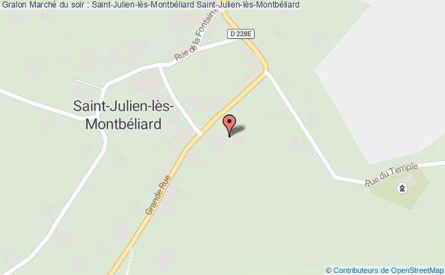 plan Marché Du Soir : Saint-julien-lès-montbéliard Saint-Julien-lès-Montbéliard
