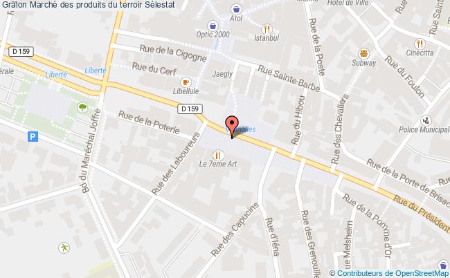 plan Marché Du Terroir Sélestat