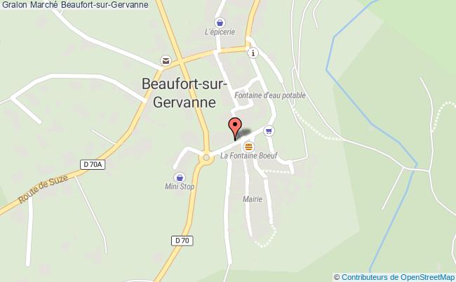 plan Marché Estival Beaufort-sur-Gervanne