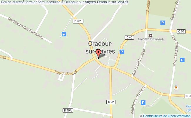 plan Marché Fermier Semi-nocturne à Oradour-sur-vayres Oradour-sur-Vayres