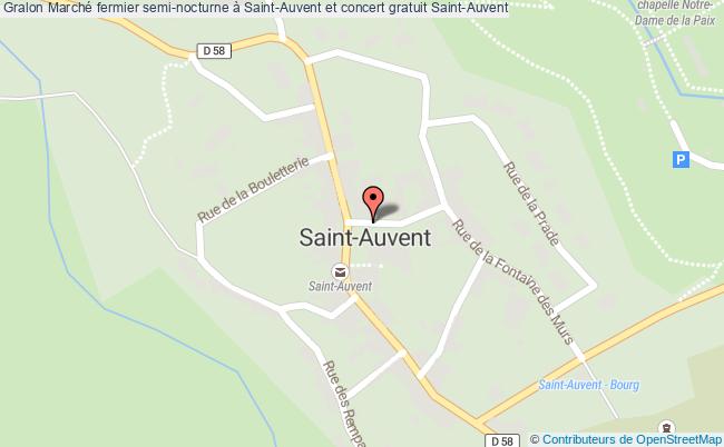plan Marché Fermier Semi-nocturne à Saint-auvent Saint-Auvent
