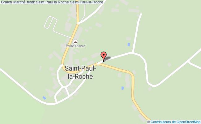 plan Marché Festif Saint Paul La Roche Saint-Paul-la-Roche