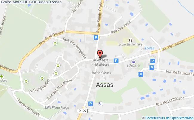 plan MarchÉ Gourmand Assas