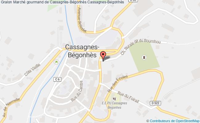 plan Marché Gourmand Cassagnes-Bégonhès