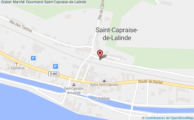 plan Marché Gourmand Saint-Capraise-de-Lalinde