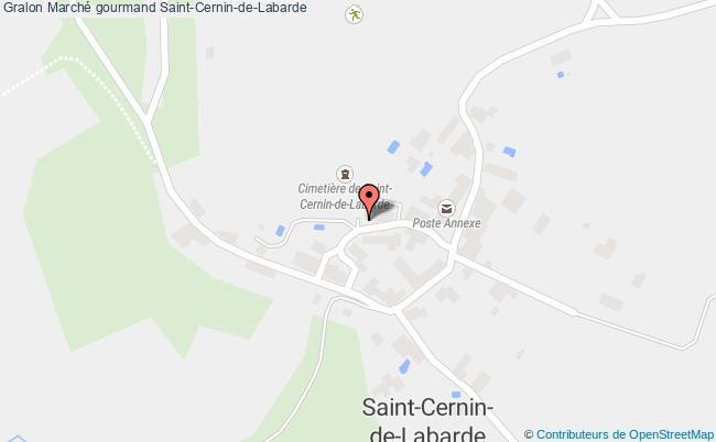 plan Marché Gourmand Saint-Cernin-de-Labarde