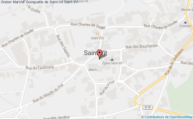plan Marché Guinguette De Saint-vit Saint-Vit
