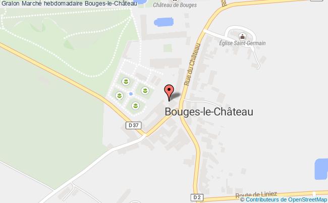 plan Marché Hebdomadaire Bouges-le-Château