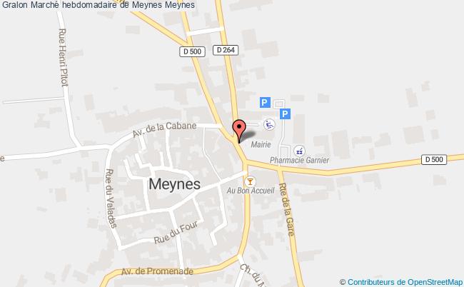 plan Marché Hebdomadaire De Meynes Meynes