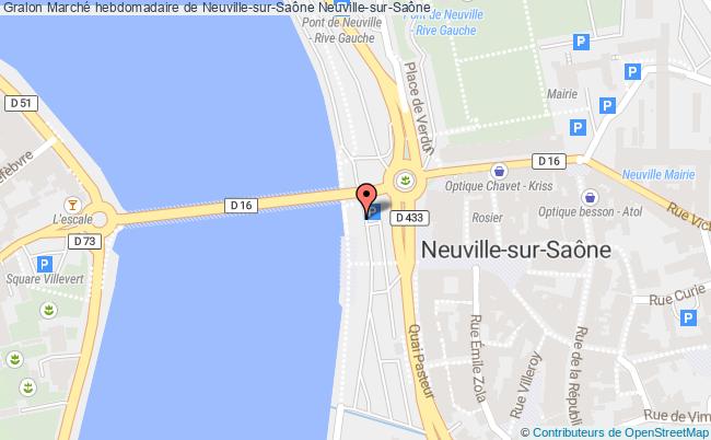 plan Marché Hebdomadaire De Neuville-sur-saône Neuville-sur-Saône