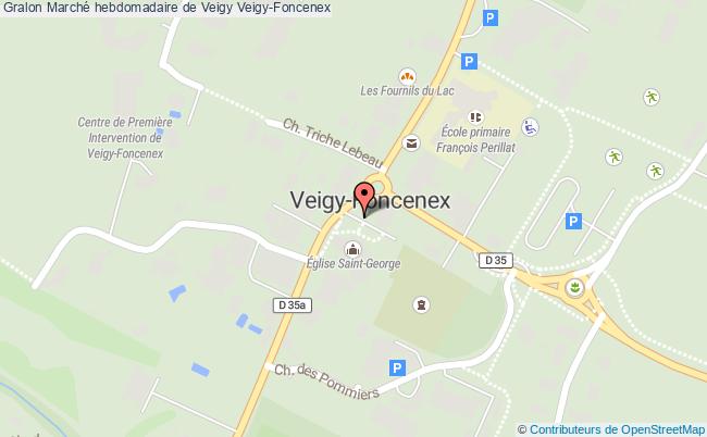 plan Marché Hebdomadaire De Veigy Veigy-Foncenex