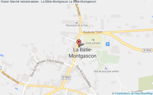 plan Marché Hebdomadaire - La Bâtie-montgascon La Bâtie-Montgascon