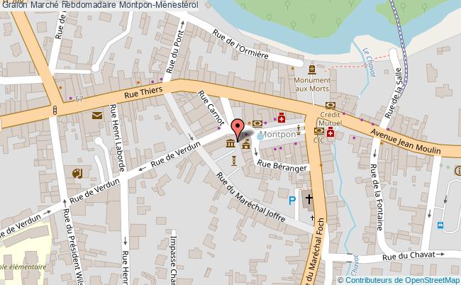 plan Marché Hebdomadaire Montpon-Ménestérol