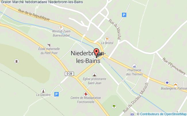 plan Marché Hebdomadaire Niederbronn-les-Bains