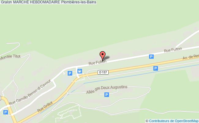 plan Marché Hebdomadaire Plombières-les-Bains