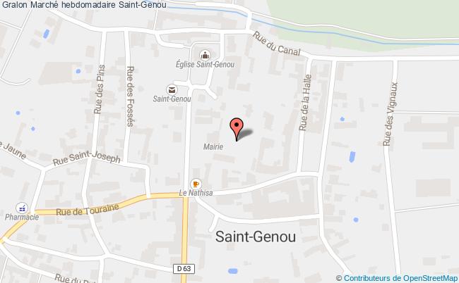 plan Marché Hebdomadaire Saint-Genou
