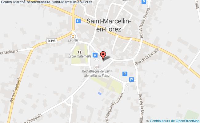 plan Marché Hébdomadaire Saint-Marcellin-en-Forez